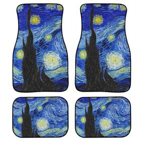 Mats-41 Suhoaziia Starry Night Car Floor Mats Carpet For Sedan Suv Truck Front And Rear Seat Rug