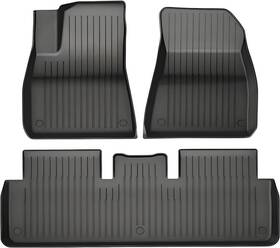 Sp-tm3 Super Liner All Weather Black Rubber Floor Mats For 21-23 Tesla Model 3
