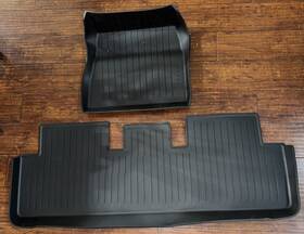 5609 Telsa Tesla Model 3 2 Floor Mats Rubber All 2017-2023 Free-ship