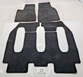 1100517-00-a Tesla 2016-2020 Oem Model X Floor Mats 6 Seater Covers Carpet Set Black 1100517-00-a Tesla 2016-2020 Oem Model X Floor Mats 6 Seater Covers Carpet Set Black