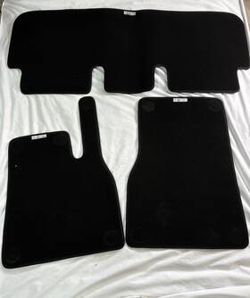 1565564-00-b Tesla Model S Left Right Rear Black Floor Mat Carpet Set Oem