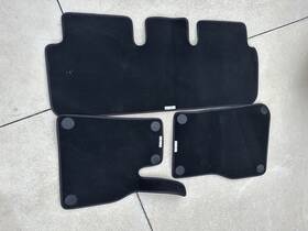 176556 Tesla Model Y 2020 - 2023 Floor Mats Black Carpet Part#
