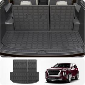 Thinzyou 750250208106 Cargo Liner Seat Back Protector Cover Mat For 20-25 Hyundai Palisade Heavy Duty