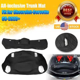Tinasdream2017 C8a000006a Set Leather Rear Trunk Mat Liners For Corvette C8 2020-24 Stingray Z51 Z06 E-ray