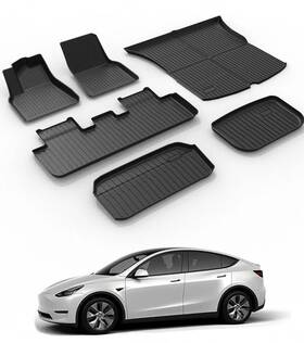 X003l9zorr Toptesline Tesla Model Y Floor Mats Accessories 2021 2022 2023 6pcs 5 Seats Only