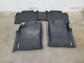 222.to1813 Toyota 13 2013 Tacoma Crew Cab Weathertech All Weather Floor Liner Mat Set Pair