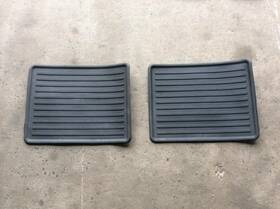 232.to1q13 Toyota 13-20 Sienna Rear 3rd Row All Weather Rubber Floor Mats Liners Pair N