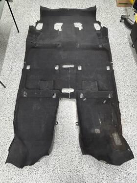 58510-0e050-co Toyota 2010-2013 Highlander Main Cabin Floor Carpet Black Oem