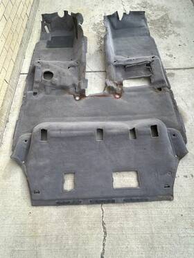 58510-6c180-b0 Toyota 2000-2003 Lexus Lx470 Front Cabin Carpet Mat Gray Oem