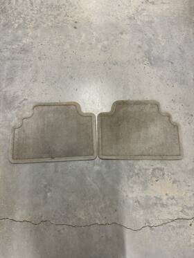 Toyota 787765475297 2001-2007 Highlander Floor Mats Rear Set Right Left Gray Used Oem Carpet