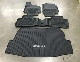 908-42215-20 Toyota Oem 2019-2023 Rav4 All Weather Liners Floor Mats Cargo Tray Full Set