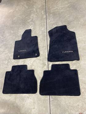 Pr206-34071 Toyota 2011-2013 Tundra Double Cab And Crew Max 4 Carpet Floor Mats Black Front Rear