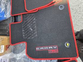 Pt206-03181-02 Toyota Oem Camry 2018-2023 Trd Floor Mats Black With Red Stitching
