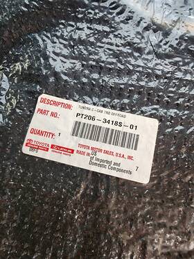 Pt206-3418s-01 Toyota Oem 2014-18 Tundra Trd Crew Cab Black Carpet Floor Mats
