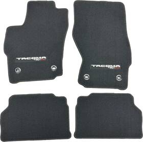 Pt206-35251-02 Toyota New Black Carpet Floor Mats Ft24-ft25 Tacoma Auto. Crew Cab
