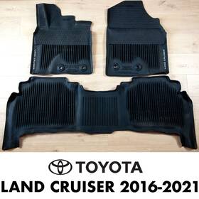 Pt206-60130-xx Toyota 2016-2021 Land Cruiser 3 Piece Oem Rubber Floor Mats Genuine Pt206-60160 Pt206-60130-xx Toyota 2016-2021 Land Cruiser 3 Piece Oem Rubber Floor Mats Genuine Pt206-60160