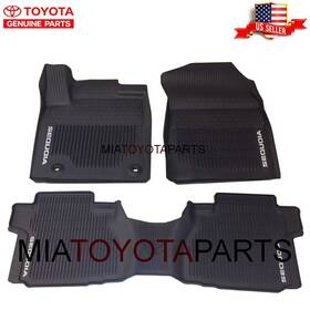 Pt908-0c160-02 Toyota Genuine 16-22 Sequoia Oem All Weather Floor Mats
