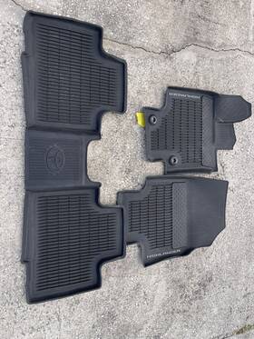 Pt908-48200-20 Toyota Pt908-48201-20 2020-2023 Highlander Oem All Weather Floor Mats Black