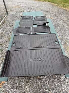 Pt908-89257-02 Toyota Oem All Weather Floor Mats For 2025 4runner Hybrid With Cargo Mat
