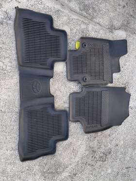 Pt9084221120 Toyota Rav4 Prime 2021 - 2023 Black All Weather Rubber Floor Liner Mats Oem