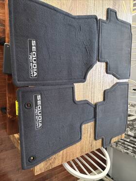 Pt926-oc19t-20 Toyota New Fits 2008-2022 Sequoia Front Rear Floor Mats Carpet Waterproof Velour