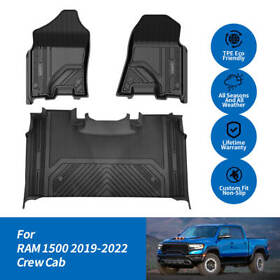 Ll-ra02 Tpe Floor Mats For Ram 1500 2019-2022 Crew Cab