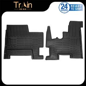 105194 Trainx Heavy Duty Black Rubber Floor Mats For Kenworth T300 02-06 T270 T370 06-21