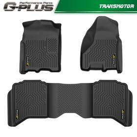 Trans0824-1 Transmotor2013 Fit For 09-24 Dodge Ram 1500 10-18 2500 Crew Cab All Weather Floor Mats Tpe