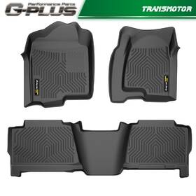 Trans1121-1 Transmotor2013 Tpe Floor Mats Fit For 99-06 07 Chevy Silverado/gmc Sierra Front Rear Extended