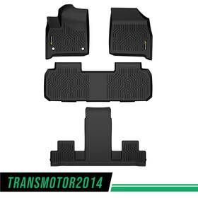 Tra366728 Transmotor2014 Fit For 2018-2025 Chevy Traverse 7 Seat All Weather Tpe Floor Mats Rubber Liners