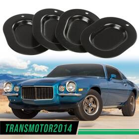 Tra52551 Transmotor2014 4x Trunk Floor Pan Drain Plug Plate Set Fit For Firebird Camaro Gto Chevelle