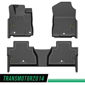 Tra758379 Transmotor2014 Fit For 2014-2021 Toyota Tundra Crew Cab Max 3d Molded Floor Mats Tpe Liners