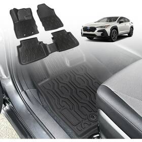 3a-crosstrekfl Triplealiners Crosstrek And Impreza 2024 Floor Mats 1st 2nd Row All Weather Protection