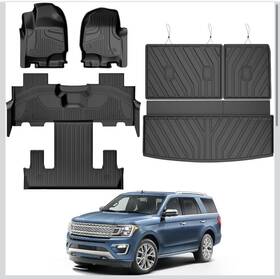 Fm-fo-012-zh-3 Ttx Lighting Fm-fo-012-zh-3%-ttx Floor Mats For Ford Expedition 2018-2024 7 Seat With 2nd Row B