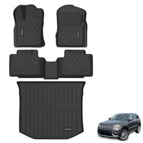 Chero16-21 Tuspur For Jeep Grand Cherokee Floor Mats 2016-2021 And 2022 Wk 5-seater - All-weather