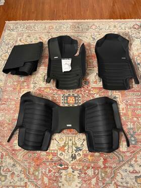 8514-t Tuxmat Floor Mats For Toyota Rav4 Hybrid & Prime -2019-2025- Full Set Trunk