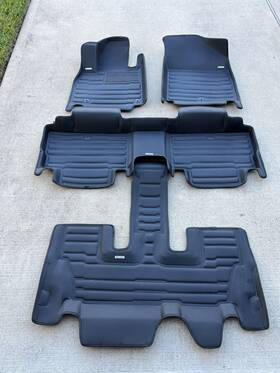 8535-r3 Tuxmat Custom Floor Mats For Kia Telluride 7-seater - 2020-2025 Full Set