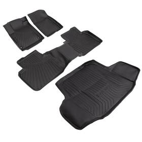 Es01e031093 Twom 4x Waterproof Floor Mats Cargo Liner For 2018-2022 Honda Accord Sedan Tpe 3d