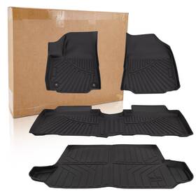 Mallrsooo66cr01907zb-1f Twom 4x 3d Floor Mats For 2018-2024 Chevrolet Equinox 1st And 2nd Rows Cargo Liner Us