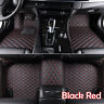 Unbranded Black Red Car Floor Mat For Bmw Series Front