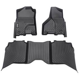Upgraded Spacersadapters 715501599471 3d Floor Mats Carpets For 2019-2025 Ram 1500 Classic Crewcab All Weather Liners