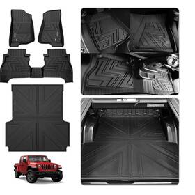 1924jg Utiiy Truck Bed Mat With Floor Compatible 2019-2024 Jeep Gladiator Jt