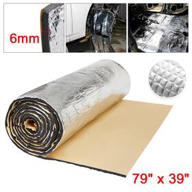 Uxcell 601382789561 236mil 21.5sqft Car Floor Audio Deadener Heat Insulation Dampening Mat 79 Inch X40