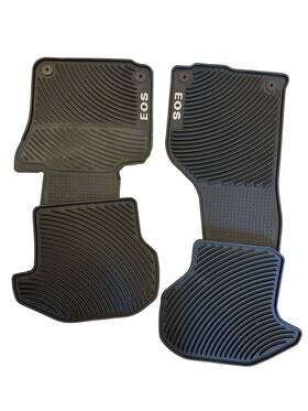 1q1863011cwgk Vag Volkswagen Vw Eos 2006-2015 Rubber Floor Mats Liner Set All Weather Front Rear