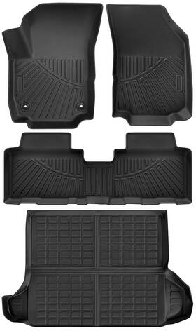 Mp387388901s Velocityautoaccents For 2022-2023 Jeep Grand Cherokee Front&rear&trunk All Weather Floor Mats Liners