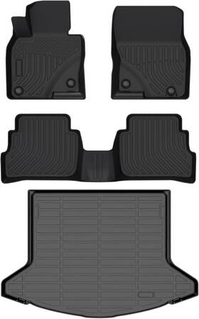 277931 Viwik New 1set Floor Mats Tpe Rubber Liners All Weather For 2017-2024 Mazda Cx-5
