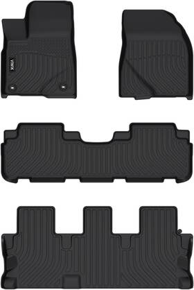 5018ffm203rus Viwik Floor Mats Compatible For 2014-2019 Highlander Car All Weather