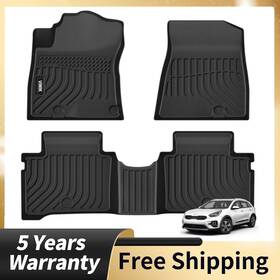 56f1dg89hb498 Viwik For Kia Niro 2023-2024 Rubber Tpe Black Floor Mats Liners