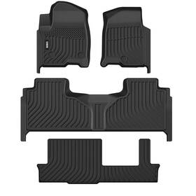 5814ffm244wus Viwik Floor Mats For Chevrolet Chevy Tahoe 2021 2022 2023 2024 8 Seat Bench All Wea