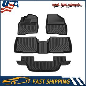 Viwik65 Viwik 679944505942 Floor Mats For Ford Explorer 7 Seat Rubber All Weather Tpe 3d Molded 2015-19